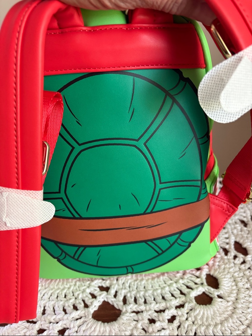 Loungefly Nickelodeon Rafael Teenage Mutant Ninja Turtles Bag/Backpack NWT - Picture 4 of 5